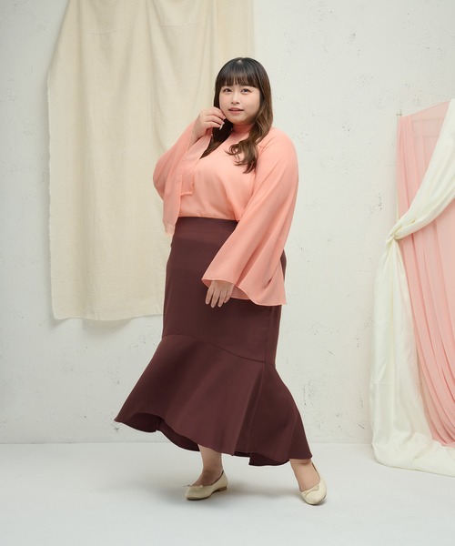 大きいサイズ】フィッシュテールマーメイドスカート（スカート