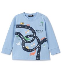 kladskap | 【人気商品再入荷】【直営店で取り扱い無し】車×道路×恐竜長袖Tシャツ(Tシャツ/カットソー)