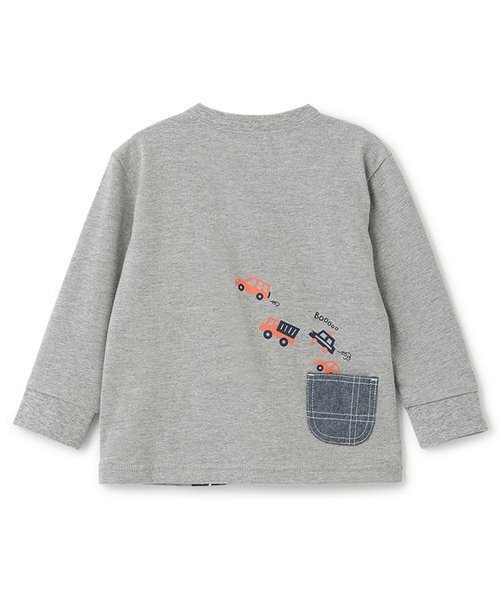 kladskap（クレードスコープ）の「【人気商品再入荷】【直営店で取り扱い無し】車×道路×恐竜長袖Tシャツ（Tシャツ/カットソー・キッズ・ライトブルー/トップグレー・90cm/100cm/110cm/120cm/130cm）」の3枚目の写真