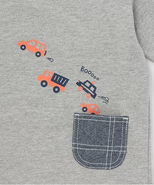 kladskap（クレードスコープ）の「【人気商品再入荷】【直営店で取り扱い無し】車×道路×恐竜長袖Tシャツ（Tシャツ/カットソー・キッズ・ライトブルー/トップグレー・90cm/100cm/110cm/120cm/130cm）」の7枚目の写真