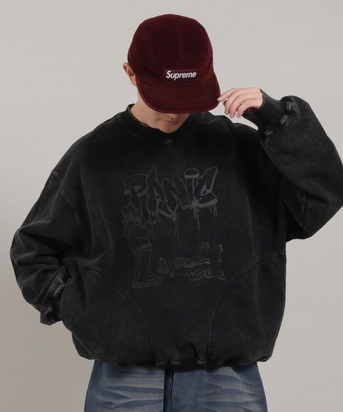 Perushu（ペルーシュ）の「ヘビーウェイトアソートグラフィックダブルポケットスウェット（スウェット・メンズ・ブラウン/ブラック/スモークグレー/ブラック系その他/ブラック系その他2/ピンク・LARGE/MEDIUM）」の13枚目の写真