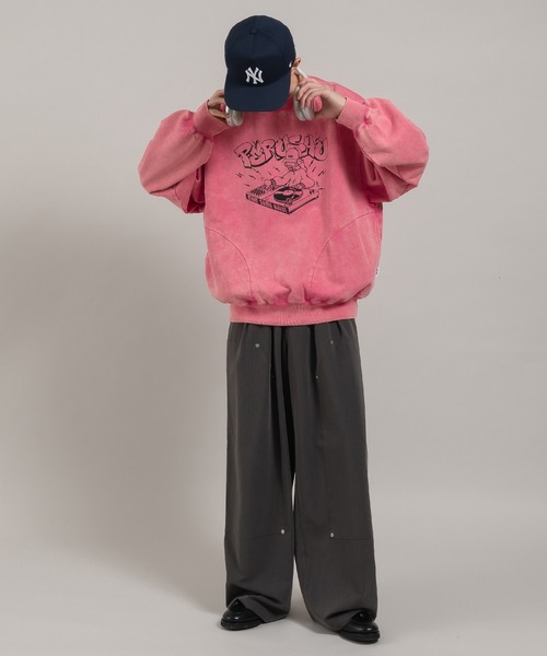 ヘビーウェイトアソートグラフィックダブルポケットスウェット