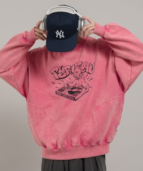 ヘビーウェイトアソートグラフィックダブルポケットスウェット