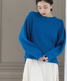 OPAQUE.CLIP | ローゲージリブボリュームスリーブニット【洗濯機洗い可】(ニット/セーター)