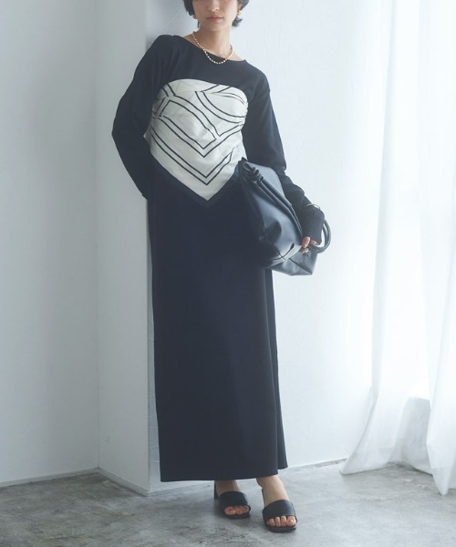 【新品】【タグ付】IENA♡ワンピース 38 ロング ブラック 洗える！シンプルロングワンピース - ベルーナ【公式】