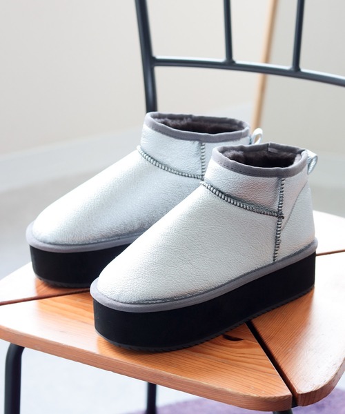 軽量厚底ムートンブーツ（ブーツ）｜SESTO（セスト）のファッション