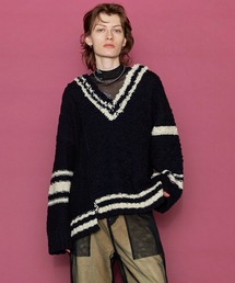 MAISON SPECIAL（メゾンスペシャル）の「Tilden Oversize Knit Tops/チルデンオーバーニット【MAISON SPECIAL/メゾンスペシャル】（ニット/セーター・メンズ）」