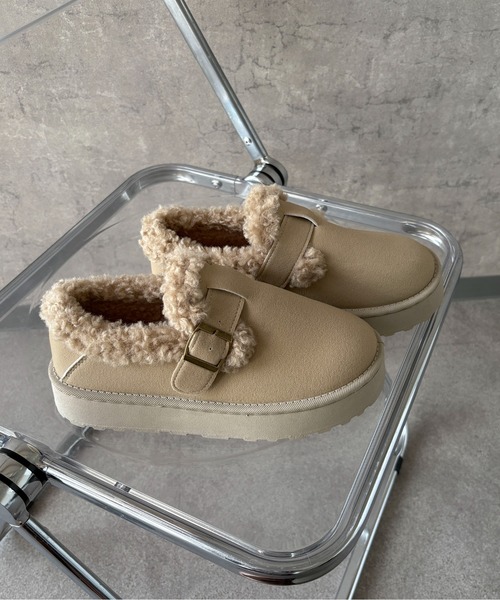 セール】ファーボアモカシンシューズ（ブーツ）｜SHEPP（シープ）の