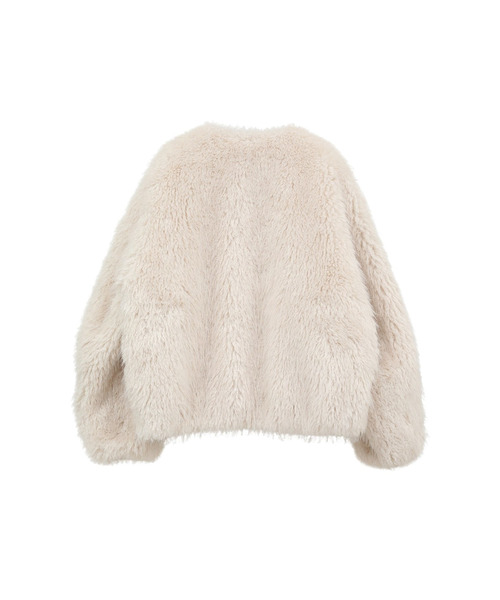 near.nippon.（ニアーニッポン）の「＜near.nippon (ニアー ニッポン)＞ファーブルゾン（その他アウター・レディース・オフホワイト・FREE）」の11枚目の写真