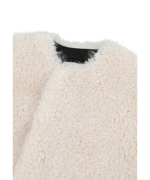 near.nippon.（ニアーニッポン）の「＜near.nippon (ニアー ニッポン)＞ファーブルゾン（その他アウター・レディース・オフホワイト・FREE）」の12枚目の写真