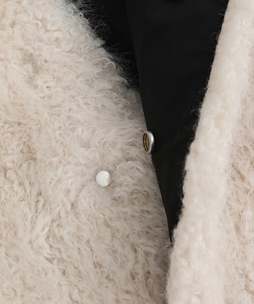 near.nippon.（ニアーニッポン）の「＜near.nippon (ニアー ニッポン)＞ファーブルゾン（その他アウター・レディース・オフホワイト・FREE）」の4枚目の写真