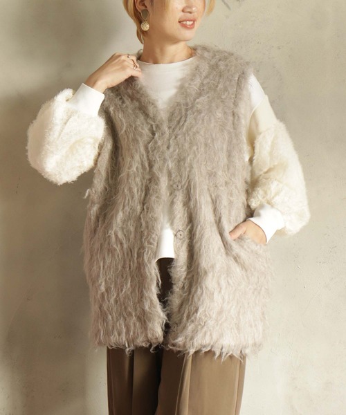 【セール】貴族起毛ニットジレ（ベスト）｜kese-moi（ケセモイ） 10,780円