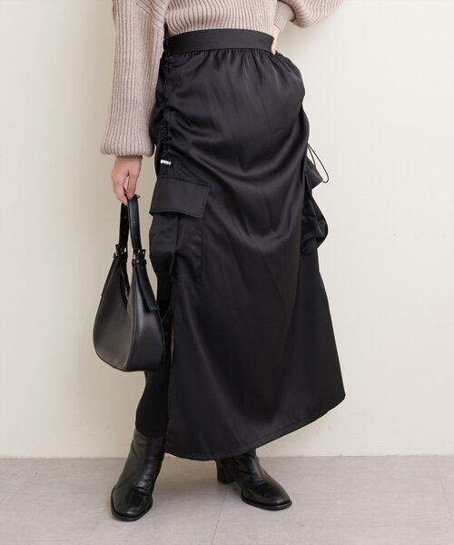 再販】サイドドロストカーゴスカート | SKIRT | anana online store