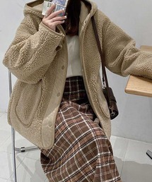 フードボアコート