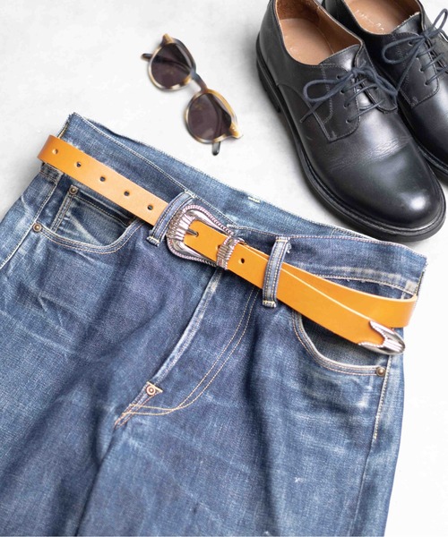 【セール】【Gl】【CALM（カーム）】MADE IN JAPAN Leather Belt（ベルト）｜ARCHIVER（アーカイバ）