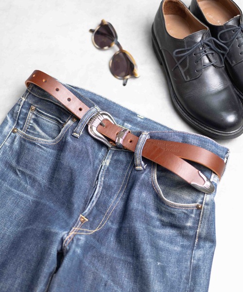 【セール】【Gl】【CALM（カーム）】MADE IN JAPAN Leather Belt（ベルト）｜ARCHIVER（アーカイバ）