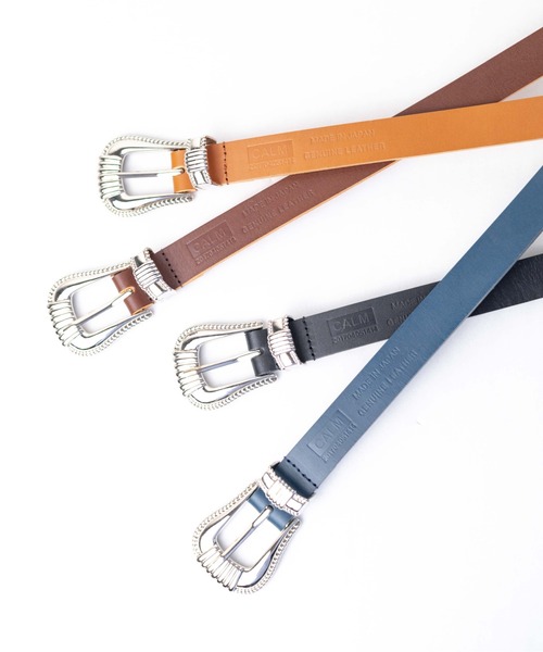 【セール】【Gl】【CALM（カーム）】MADE IN JAPAN Leather Belt（ベルト）｜ARCHIVER（アーカイバ）