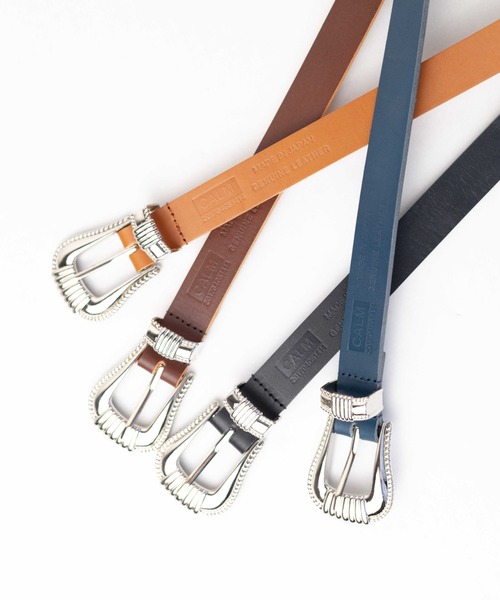 【セール】【Gl】【CALM（カーム）】MADE IN JAPAN Leather Belt（ベルト）｜ARCHIVER（アーカイバ）