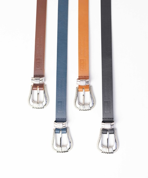 【セール】【Gl】【CALM（カーム）】MADE IN JAPAN Leather Belt（ベルト）｜ARCHIVER（アーカイバ）