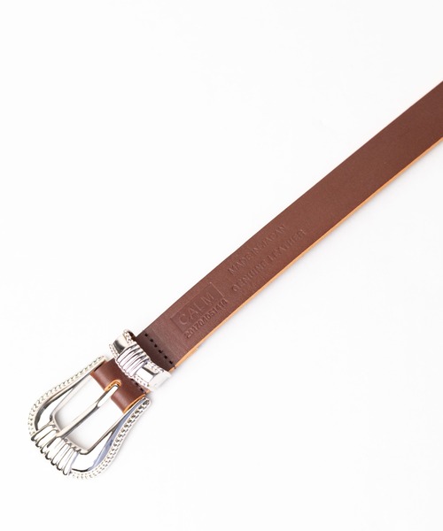 【セール】【Gl】【CALM（カーム）】MADE IN JAPAN Leather Belt（ベルト）｜ARCHIVER（アーカイバ）