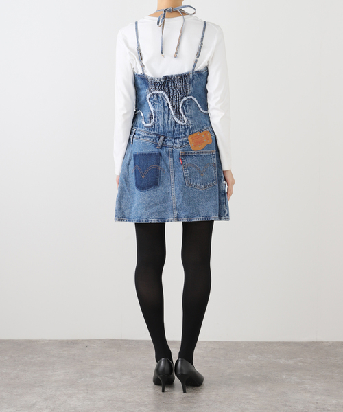 Levi's」 ノースリーブワンピース X-SMALL ブルー レディース