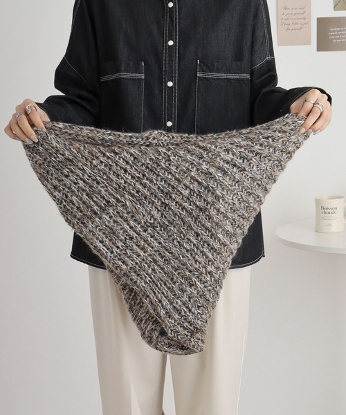 FUNALIVE(ファンアライブ)の「ウルトラ断熱発泡ビーズ入り保湿ミックススヌード(ネックウォーマー/スヌード・メンズ・グリーン系/ピンク系/ベージュ系・FREE)」の5枚目の写真