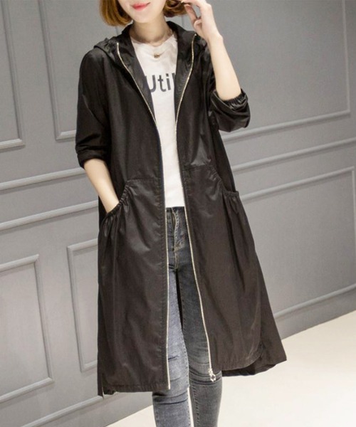 Dewlily(デューリリー)の「ギャザーマウンテンパーカー(マウンテンパーカー・レディース・ブラック/ベージュ/レッド・L/M/XL)」の1枚目の写真