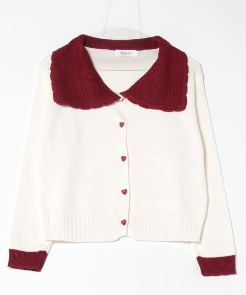 Mayree（メイリー）の「【Mayree】バイカラー ハートボタン 襟