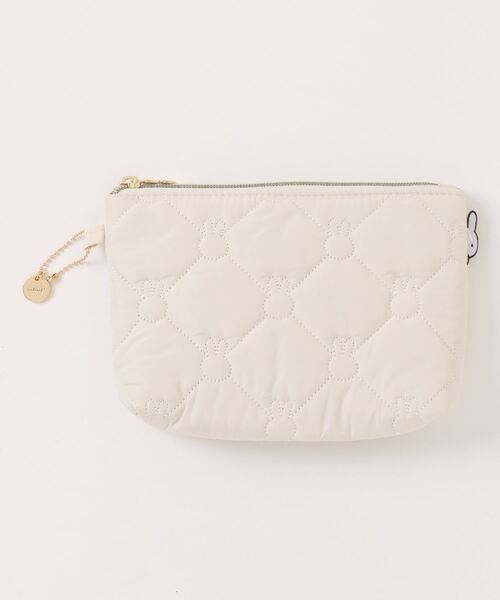 Miffy（ ミッフィー）の「【miffy/ミッフィー】 チャーム付き ポーチ（M）（ポーチ・レディース・ブラック/アイボリー/グレイッシュベージュ・FREE）」の14枚目の写真