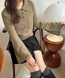 【apres jour clair】ポロニットビスチェセット【ZOZOTOWN限定アイテム】