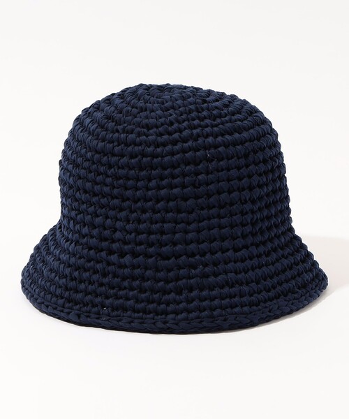 帽子 KIJIMA TAKAYUKI KNIT BUCKET HAT POLY HAND KNIT BUCKET HAT(FREE BLACK): KIJIMA TAKAYUKI: MENS