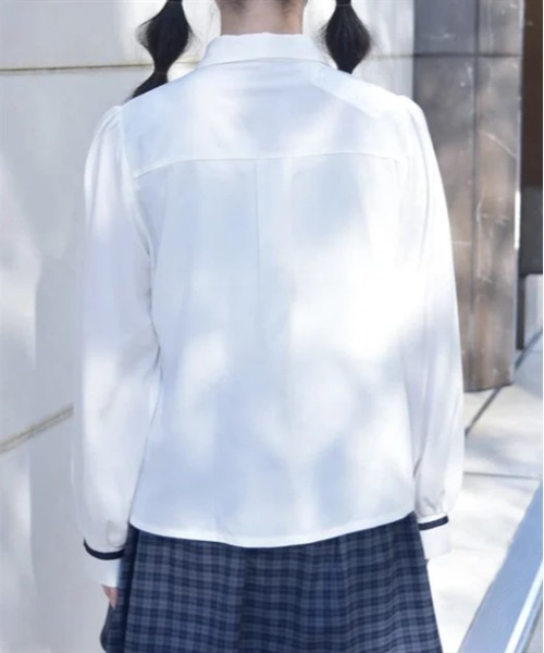 axes femme(アクシーズファム)の「チェーンタイセットブラウス(シャツ/ブラウス・レディース・ブラック/ホワイト・FREE)」の6枚目の写真