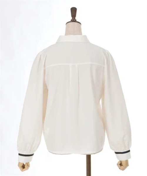 axes femme(アクシーズファム)の「チェーンタイセットブラウス(シャツ/ブラウス・レディース・ブラック/ホワイト・FREE)」の11枚目の写真