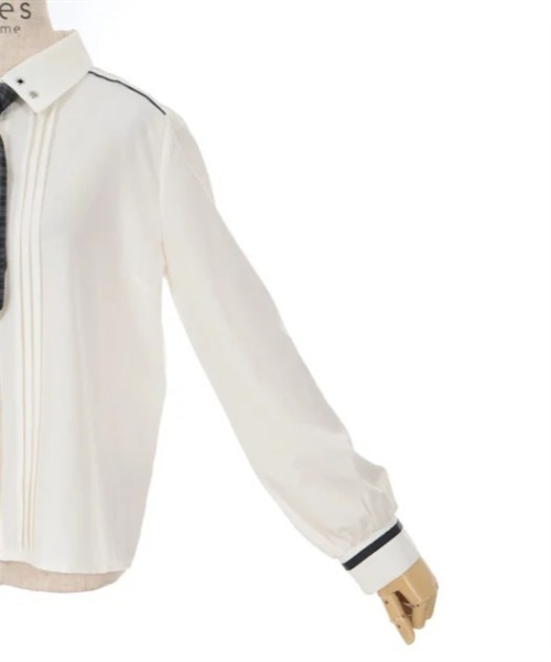 axes femme(アクシーズファム)の「チェーンタイセットブラウス(シャツ/ブラウス・レディース・ブラック/ホワイト・FREE)」の18枚目の写真