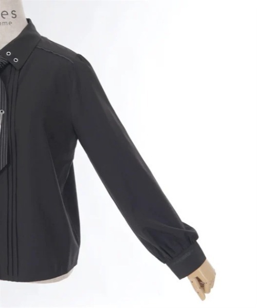 axes femme(アクシーズファム)の「チェーンタイセットブラウス(シャツ/ブラウス・レディース・ブラック/ホワイト・FREE)」の3枚目の写真