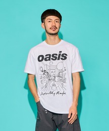 MUSIC TEE（ミュージックティー）の「OASIS“DEFINITELY MAYBE LINE DRAWING” - オアシス "ディフィニトリー メイビー ライン ドローイング”（Tシャツ/カットソー）」