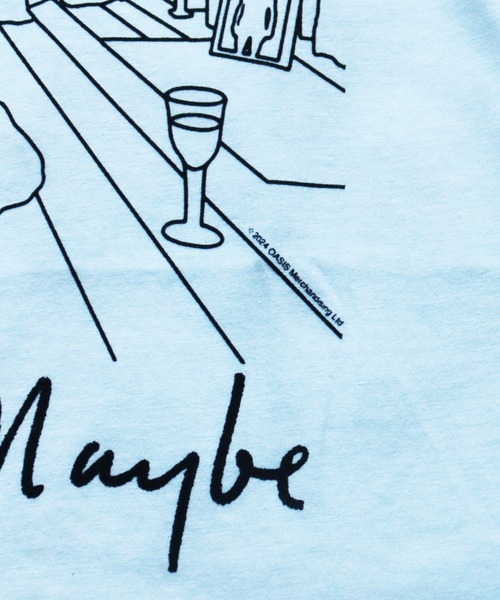 MUSIC TEE（ミュージックティー）の「OASIS“DEFINITELY MAYBE LINE DRAWING” - オアシス "ディフィニトリー メイビー ライン ドローイング”（Tシャツ/カットソー・メンズ・ホワイト/ブラック・MEDIUM/LARGE/X-LARGE）」の9枚目の写真