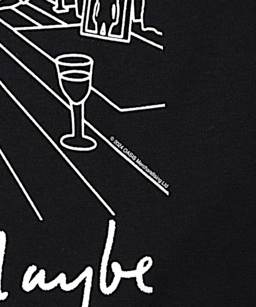 MUSIC TEE(ミュージックティー)の「OASIS“DEFINITELY MAYBE LINE DRAWING” - オアシス "ディフィニトリー メイビー ライン ドローイング”(Tシャツ/カットソー・メンズ・ホワイト/ブラック・MEDIUM/LARGE/X-LARGE)」の10枚目の写真