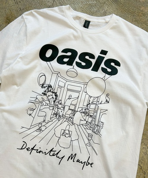 MUSIC TEE(ミュージックティー)の「OASIS“DEFINITELY MAYBE LINE DRAWING” - オアシス "ディフィニトリー メイビー ライン ドローイング”(Tシャツ/カットソー・メンズ・ホワイト/ブラック・MEDIUM/LARGE/X-LARGE)」の13枚目の写真