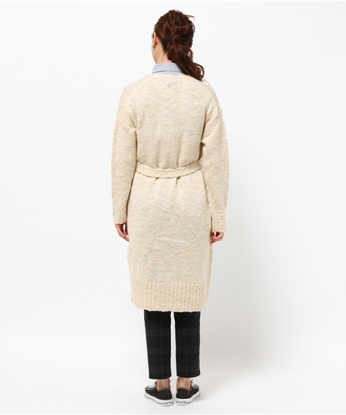 ivory court（アイボリーコート）の「LONG ガウン◆（カーディガン/ボレロ・レディース・アイボリー/チャコールグレー・FREE）」の7枚目の写真