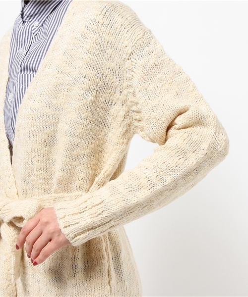 ivory court（アイボリーコート）の「LONG ガウン◆（カーディガン/ボレロ・レディース・アイボリー/チャコールグレー・FREE）」の9枚目の写真