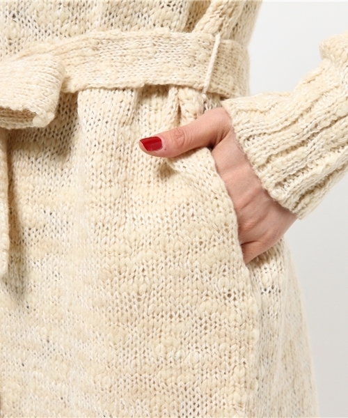 ivory court（アイボリーコート）の「LONG ガウン◆（カーディガン/ボレロ・レディース・アイボリー/チャコールグレー・FREE）」の10枚目の写真