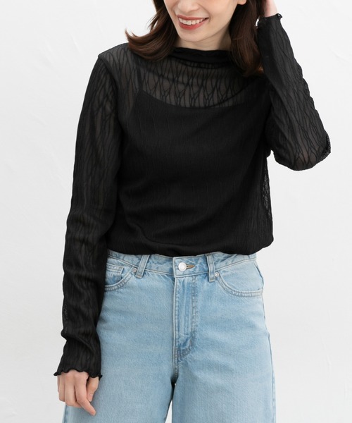 ジャカードハイネック（Tシャツ/カットソー）｜Honeys（ハニーズ）の