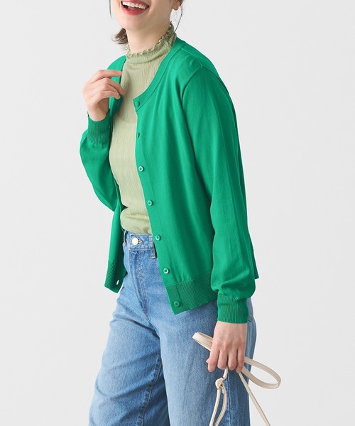 Honeys(ハニーズ)の「ジャカードハイネック(Tシャツ/カットソー・レディース・ホワイト/ブラック/グレイッシュベージュ/ライトグリーン・M/LL/L/3L/S)」の10枚目の写真