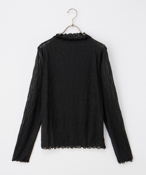 オールドハニー old honey ニット カットソー 長袖 ハイネック 異素材 黒 *T28 レディース other - オールドハニー old honey ニット カットソー 長袖