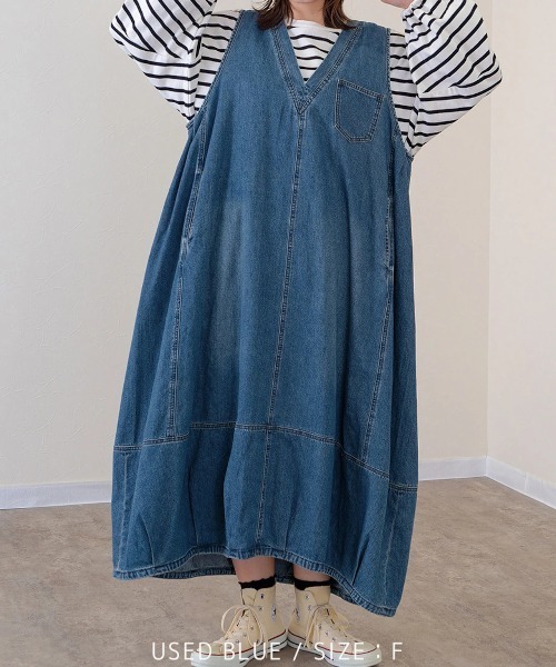 美品 go slow caravan ミリロピュール ボーリングピンジャンスカ go slow caravan（ゴースローキャラバン）の「mililopiulu