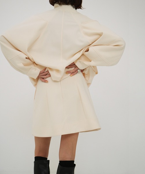 【新作】CLANE（クラネ）　ワイドベルトミニスカート CLANE/クラネ】WIDE BELT CONSTRUCTIVE MINI SKIRT（スカート