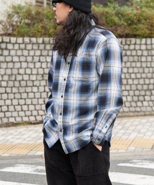 VENCEEXCHANGE（ヴァンスエクスチェンジ）の「U.S COTTON チェックシャツ（シャツ/ブラウス・メンズ・ブラック/ピンク/ブルー系/カーキ/レッド系・M/L）」の4枚目の写真