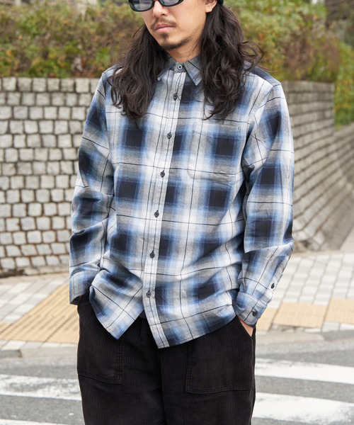 VENCEEXCHANGE（ヴァンスエクスチェンジ）の「U.S COTTON チェックシャツ（シャツ/ブラウス・メンズ・ブラック/ピンク/ブルー系/カーキ/レッド系・M/L）」の6枚目の写真