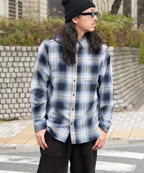 VENCEEXCHANGE（ヴァンスエクスチェンジ）の「U.S COTTON チェックシャツ（シャツ/ブラウス・メンズ・ブラック/ピンク/ブルー系/カーキ/レッド系・M/L）」の8枚目の写真